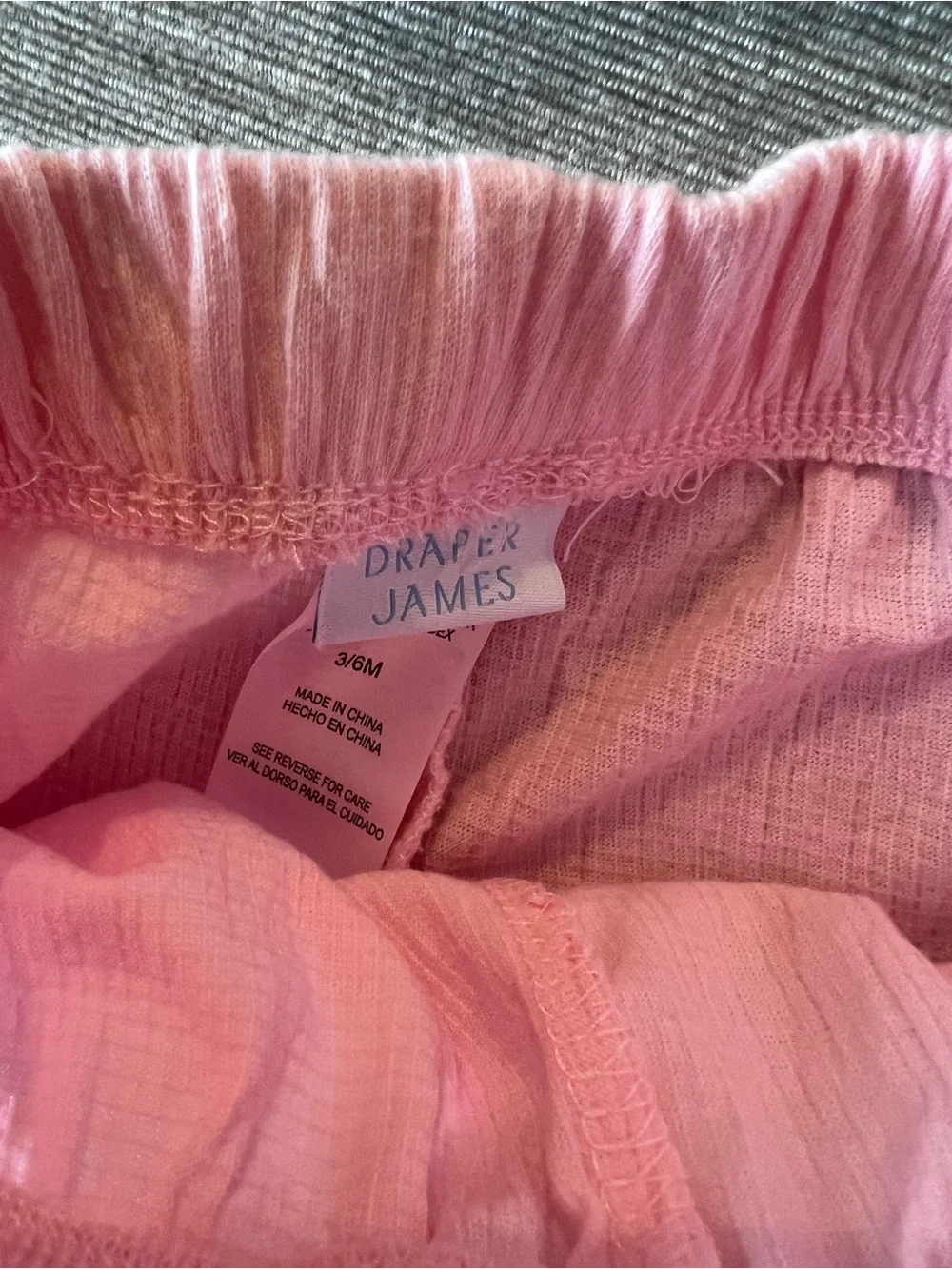 Draper James Pink and Light Blue Baby Girls 4-Piece Outfit Set